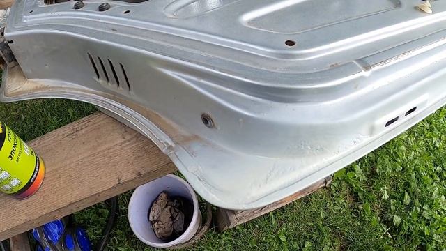 Спасаю двери ВАЗ 2114. Покраска балончиком. Начало смотреть онлайн