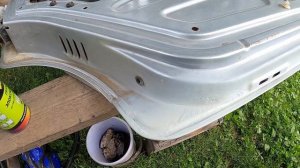 Спасаю двери ВАЗ 2114. Покраска балончиком. Начало