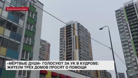 «Мертвые души» голосуют за УК в Кудрове: жители трех домов просят о помощи