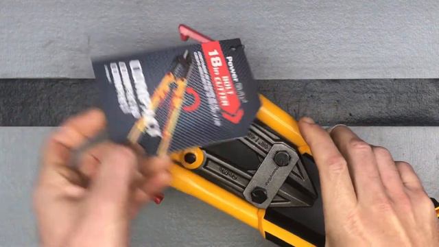 Unboxing & Demo: Olympia Tools Power Grip Bolt Cutter, 39-118, 18 Inches смотреть онлайн