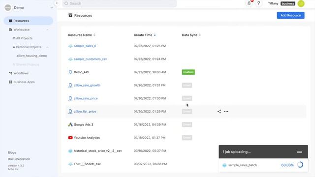 How to: Build a database on cloud with CSV and Excel files
