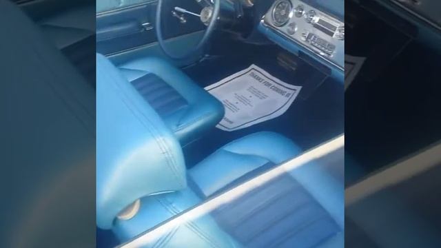 classic Oldsmobile dynamic 88 custom Blue upholstery interior смотреть онлайн