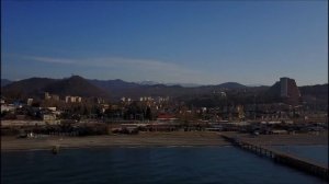 Самый большой пляж в Сочи с квадрокоптера. Пляж в Дагомысе!