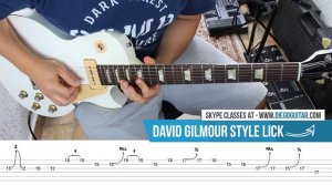 David Gilmour Guitar Solo Lesson - with TAB