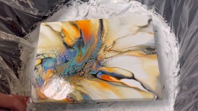 444. Beautiful Deconstructed Bloom Blowout! /fluid art /color palette смотреть онлайн