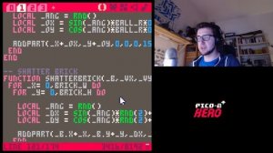 Breakout #39 - Flashing Bricks - Pico-8 Hero