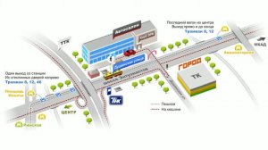 Создание схемы проезда к Автосалону