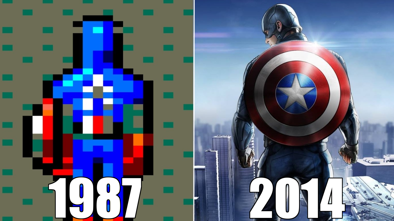 Эволюция серии игр Капитан Америка [1987-2014]
