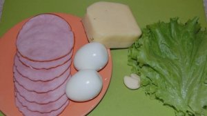 Рулеты с ветчиной и сыром