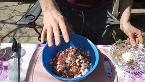 МАНТЫ РУБЛЕННЫЕ - С МЯСОМ И С КАРТОШКОЙ