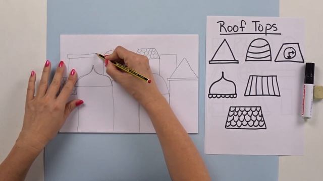 Drawing Cityscape Perspective for Kids Session1 смотреть онлайн