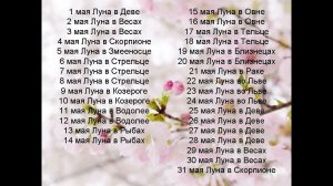 Лунный календарь 2007 года
