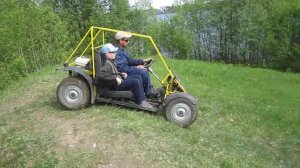 детское багги своими руками. покатушки по холмикам