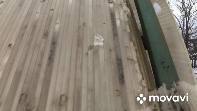 Продавило теплицу|Сломало часть оной теплицы|Снег скидывать|Итог