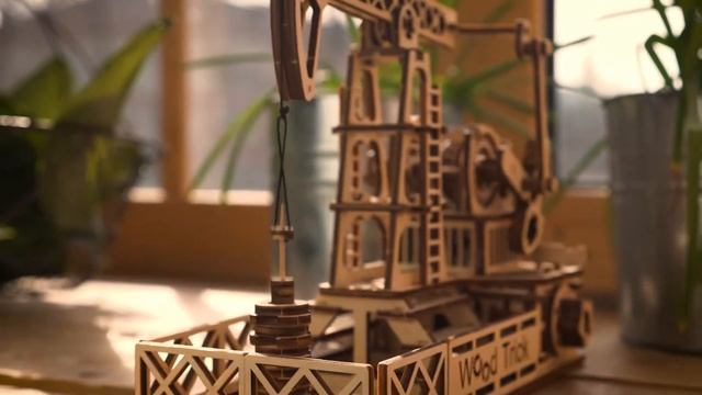 Нефтяная Вышка от Wood Trick - деревянная сборная модель, 3D пазл