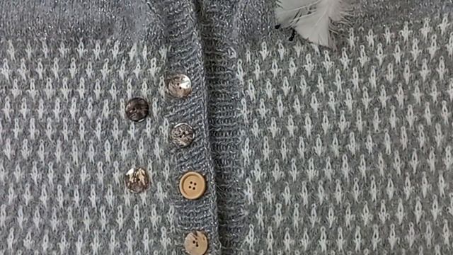 Мой новый жаккардовый кардиганчик/ ленивый жаккард/ схема жаккарда/ наконец то я его довязала