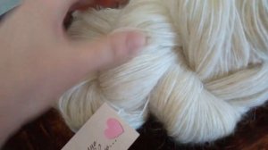 Пуховая пряжа. Ручное прядение.