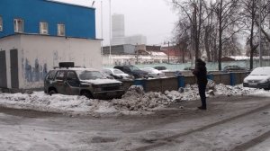 Делаем печку на Nissan Terrano 1 в - 4 и попутно вызволяем его из ледового плена.  Не без помощи.