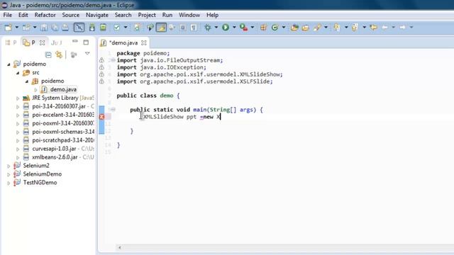 Create Powerpoint File Java Apache POI смотреть онлайн
