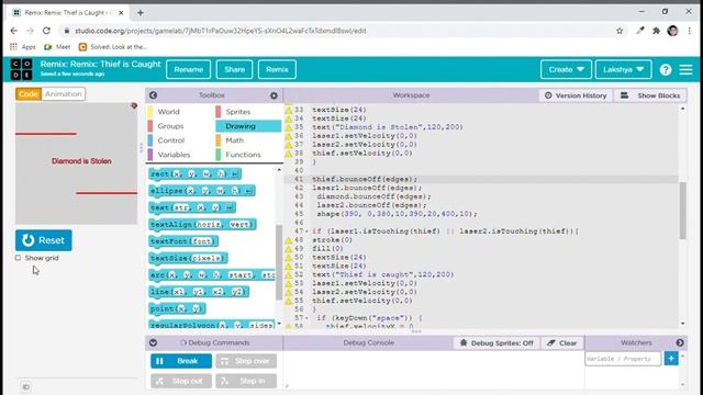 Project C - 4 | Thief in Caught | Coding with Champ | Java, JavaScript, html