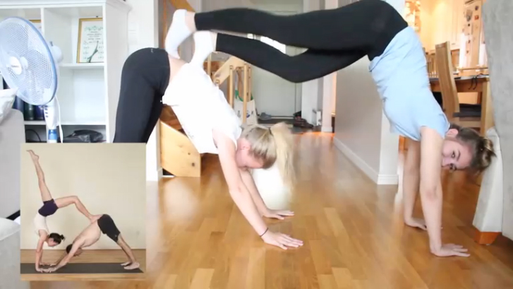 Девушки гимнастки. Гимнастические фигуры. смотреть онлайн