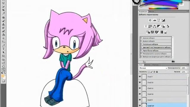 Я рисую рысь Юби(Me drawing Yubie the Lynx) смотреть онлайн