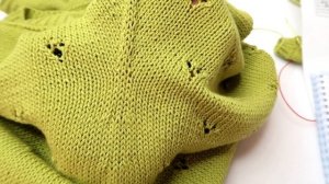 Ажурная Кофта спицами "Липа" Описание Схема