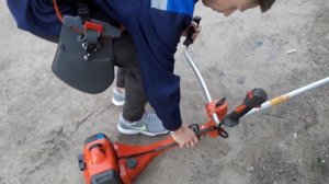 #Husqvarna. Как правильно повесить косу.