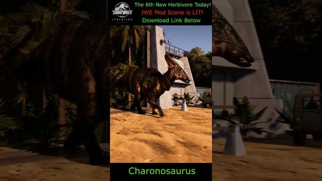 The 6th New Herbivore Today! - Charonosaurus - Download Link Included - JWE Mods - #shorts