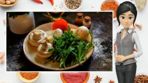 Салат с рукколой и шампиньонами