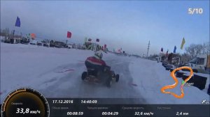 Зимний картинг  Чемпионат Челябинской области  17 12 2016г  KZ 2 2 Заезд