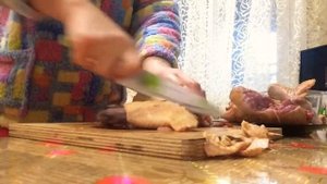 Разделка Деревенского ПЕТУХА/Блюдо из Петуха/Family в Деревне
