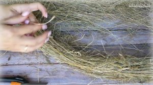 ОСНОВА ДЛЯ ВЕНКА ИЗ СЕНА - 2 СПОСОБА / HAY BASE FOR FLOWER WREATH - 2 METHODS