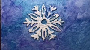 Снежинка / Объемная картина