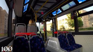 Внутри троллейбуса "Адмирал"