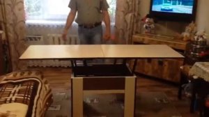 Стол трансформер своими руками ( механизм тоже своими руками из фанеры )