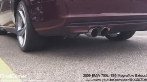 BMW 750iL F02 exhaust sound