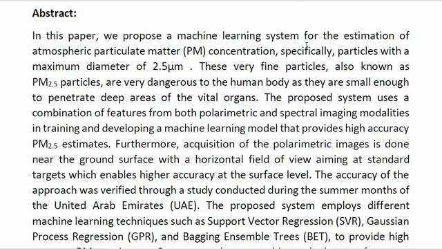 Machine Learning Based Estimation of PM2 5 Concentration Using Ground Surface DoFP Polarimeters смотреть онлайн