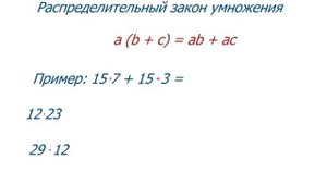 Математика 5 класс.  Законы сложения и умножения