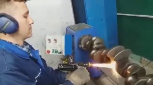 Напыление шейки коленвала.