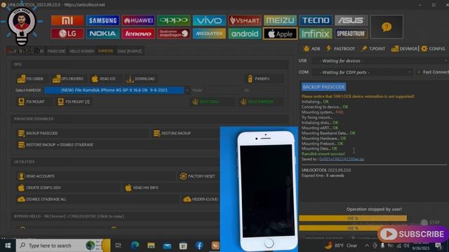 iPhone 8 iCloud Bypass Unlock With SIM Working-iOS 16.6 /Disabled/Passcode/Bypass Done By Unlocktoo