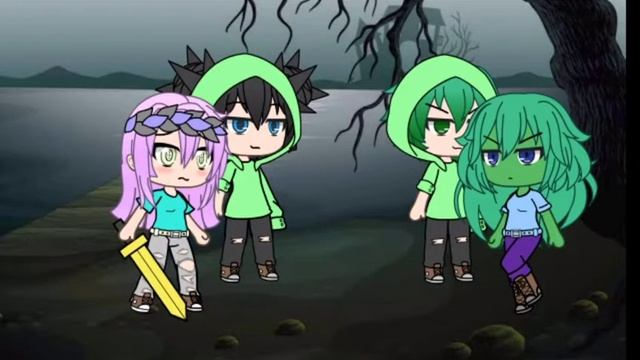 Гача лайф| клип| зелёный няша крипер смотреть онлайн