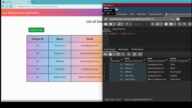 User Management System Project [ Java + Servlets + JSPs + JDBC + PostgreSql ] смотреть онлайн
