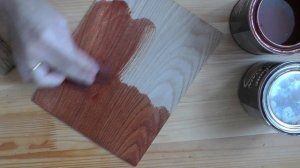 Тонировка древесины краской Varathane Wood Stain. Покраска дерева маслом