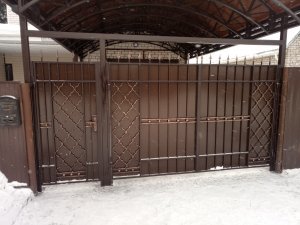 Ворота,калитка из металла изготовление в городе Барнауле