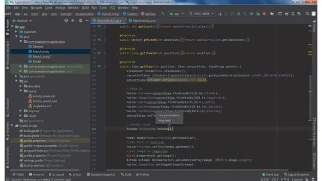 Android Studio CRUD operation | #4 | delete SQLite data into database with image