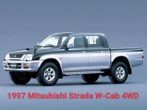 1997 Mitsubishi Strada W-Cab 4WD truck 2.5L Обзор Японского внедорожника с правым рулём.