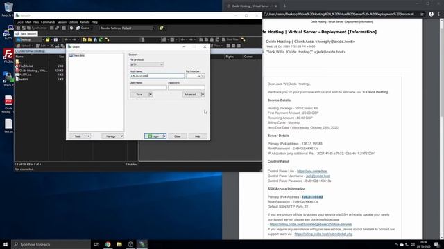 Oxide Hosting | How to connect to a Virtual Server (VPS) via SSH and SFTP? смотреть онлайн