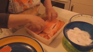 Разделываю рыбу.Мариную красную рыбу..Готовлюсь к Рождеству Домашняя еда Кухня Рецепты