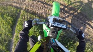 По полям на Kawasaki kx 450f 2008